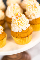 Pumpkin spice cupcake