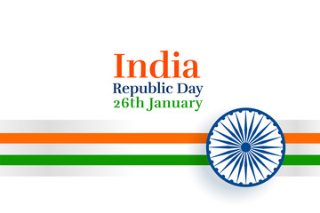 elegant indian flag concept for republic day
