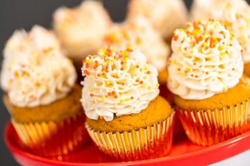 Pumpkin spice cupcake