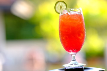 cocktail on the table