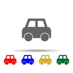 Passenger, car multi color style icon. Simple glyph, flat vector of transport icons for ui and ux, website or mobile application