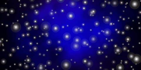 Dark Blue, Red vector layout with bright stars. Blur decorative design in simple style with stars. Pattern for wrapping gifts.