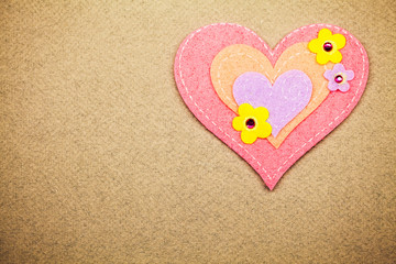 Fototapeta premium Valentines day background. Empty place for copy space for text