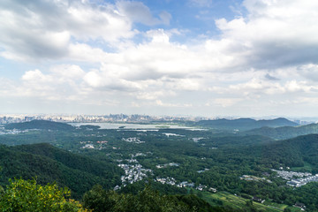 Fototapeta na wymiar landscape of west lake in hangzhou china