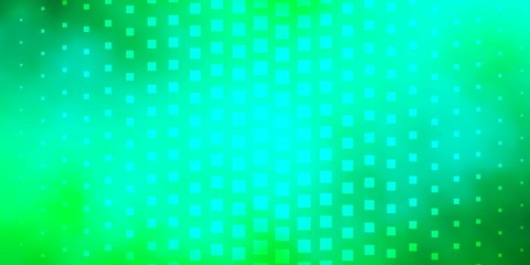 Light Green vector backdrop with rectangles. Abstract gradient illustration with colorful rectangles. Pattern for commercials, ads.