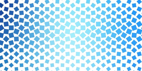 Light BLUE vector background with rectangles. Rectangles with colorful gradient on abstract background. Template for cellphones.