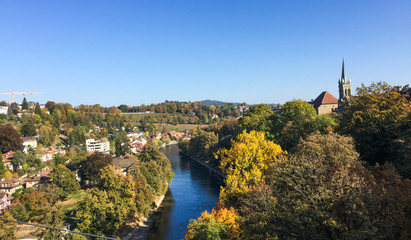 Fototapeta na wymiar Beautiful landscape of Bern, Switzerland