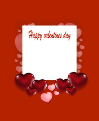 Happy valentines day poster image for design work