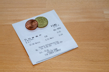 Pflicht zum Kassenbons auch bei Kleinbeträgen in Deutschland