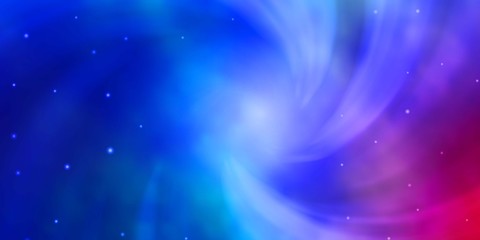 Light Blue, Red vector pattern with abstract stars. Colorful illustration in abstract style with gradient stars. Pattern for new year ad, booklets.