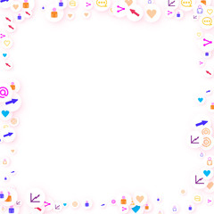 Social media marketing, Communication concept.