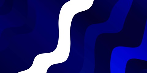 Light BLUE vector background with bows. Colorful abstract illustration with gradient curves. Pattern for busines booklets, leaflets