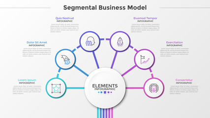 Naklejka premium Modern Infographic Template