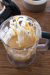 手作りのカフェオレチーズケーキ