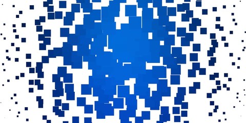 Light BLUE vector pattern in square style. Abstract gradient illustration with rectangles. Modern template for your landing page.