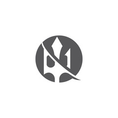 Trident Logo Template vector icon