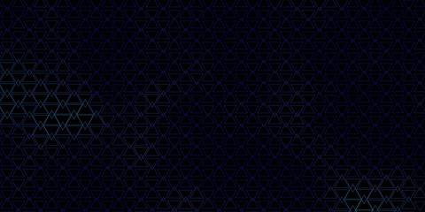 Dark BLUE vector background with triangles. Abstract gradient illustration with triangles. Pattern for booklets, leaflets