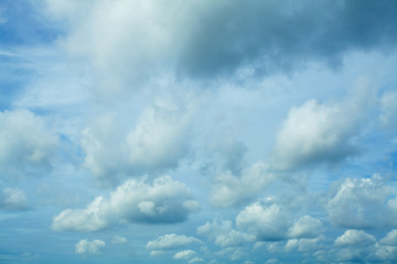 Fluffy Clouds In Blue Sky. Background From Clouds.