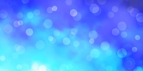 Light BLUE vector background with spots. Glitter abstract illustration with colorful drops. Design for posters, banners.