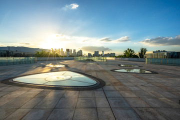 city skyline in hangzhou china