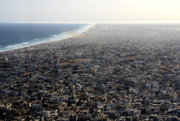Aerial view of Africa's very west: Dakar, Senegal