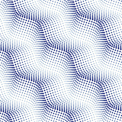 Vector geometric seamless pattern. Modern geometric background. A grid of dots.