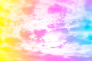 sky and cloud background with a pastel color.