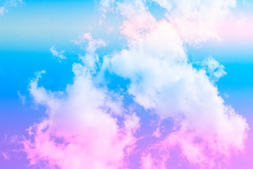Plakat sky and cloud background with a pastel color.