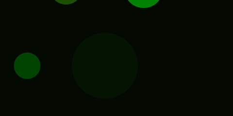 Light Green vector template with circles. Abstract colorful disks on simple gradient background. Pattern for booklets, leaflets.