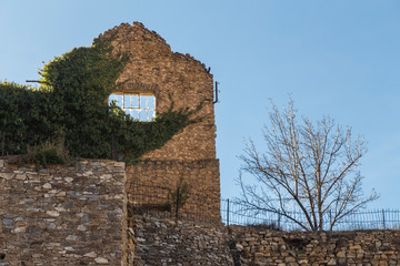 ghost town of Las Menas of Seron, abandoned mining town of Las Menas of Seron, old town, Almeria, Andalusia, Spain