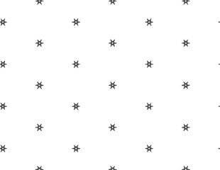 Abstract geometric pattern in ornamental style. Black and white color. Seamless design texture.
