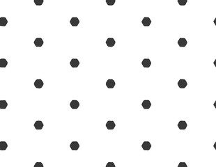 Abstract geometric pattern in ornamental style. Black and white color. Seamless design texture.