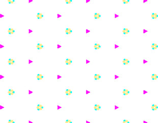 Abstract geometric pattern in ornamental style. Pink color. Seamless design texture.