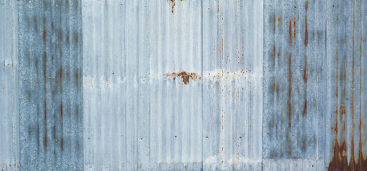 Old metal sheet roof texture. Pattern of old metal sheet. 