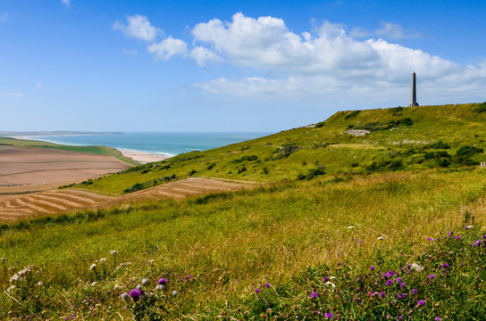 Beautiful Meadow Near The English Channel