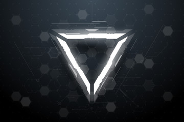 Virtual technology futuristic user interface © d1sk