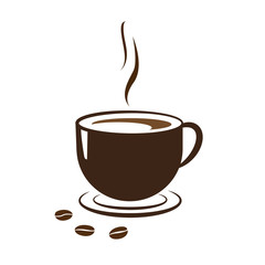 Coffee cup icon. Vector illustration. on white background