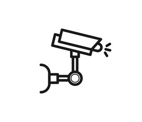 CCTV camera icon vector 