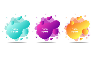 Dynamic abstract liquid background.  Fluid shape design.  Template ready to use for advertising, flyer , presentation. Vector Illustration EPS 10