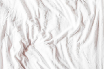 Close up of bedding sheets with copy space.