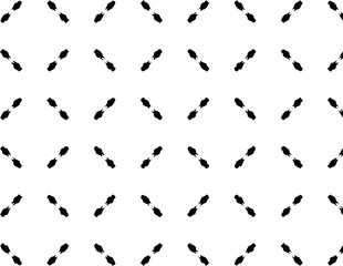 Abstract geometric pattern in ornamental style. Black and white color. Seamless design texture.