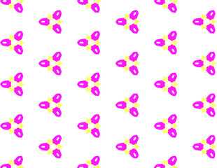 Abstract geometric pattern in ornamental style. Pink color. Seamless design texture.