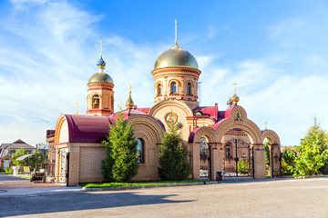 Church of Matrona of Moscow. Village of Major, Orenburg region. Russia - obrazy, fototapety, plakaty