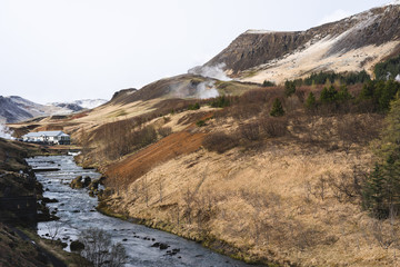Geothermal valley in Iceland May 2018