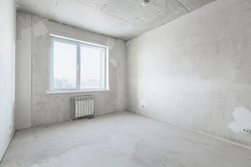 interior of the apartment without decoration