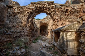 Ancient roman grotto of the seven sleepers in Selcuk, Turkey