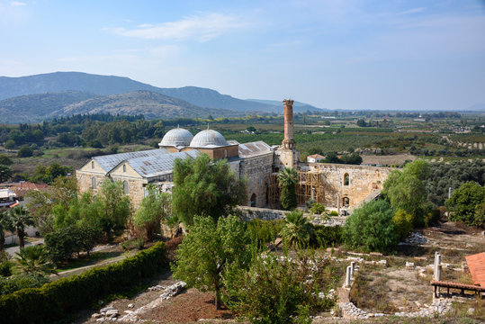14th century Isa Bey Mosque from the Anatolian Beyliks period in Selcuk, Turkey