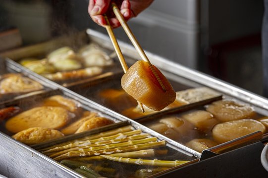 日本の美味しいおでん料理