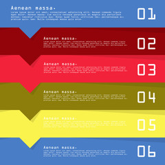 Modern strips infographics 10 options banner for business processes, workflow, diagram, flowcharts