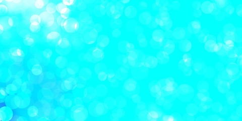 Light Blue, Green vector background with bubbles.